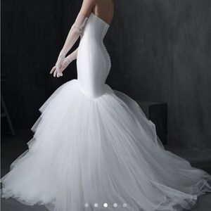 Sottero and Midgley White Strapless Gown